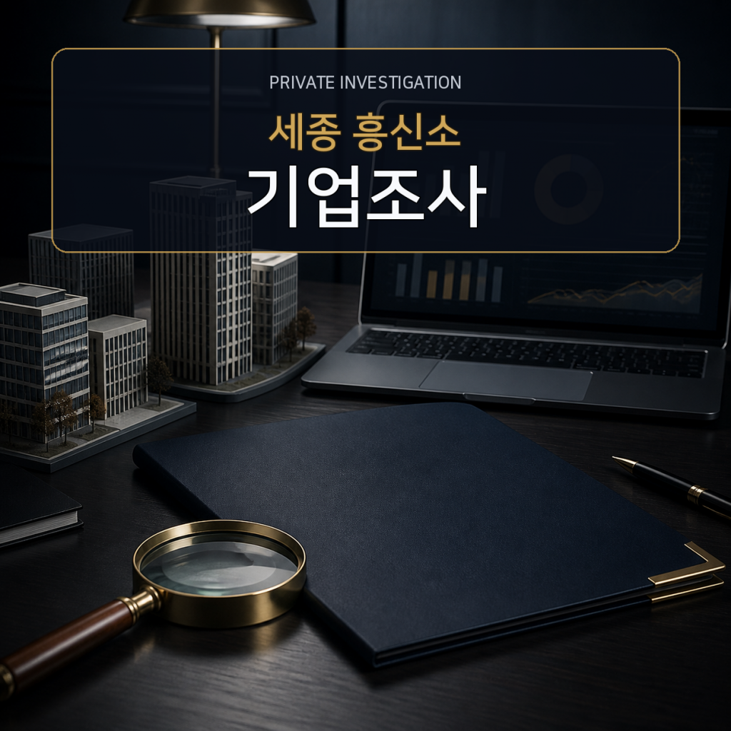 세종 기업·거래처 조사 전문 흥신소