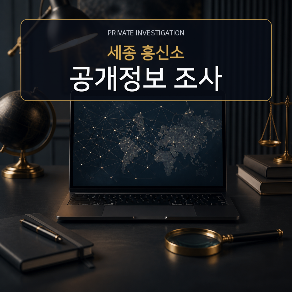 세종 디지털 공개정보 조사 전문 흥신소